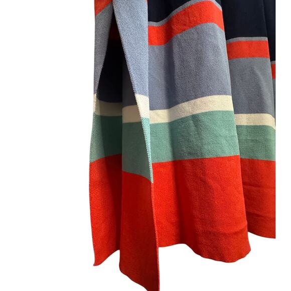 Halogen Multicolor Striped Maxi Dress Women’s Large Sleeveless Summer - Picture 6 of 9